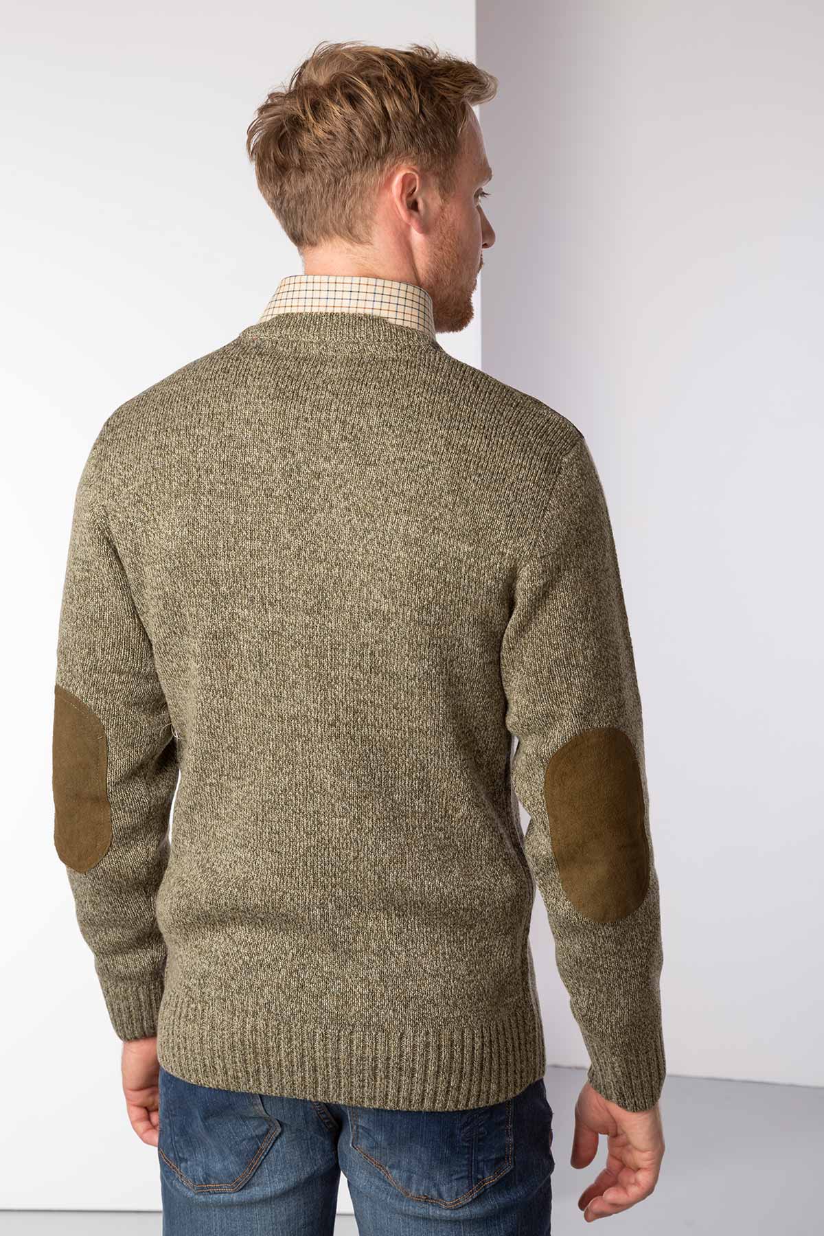Mens Chunky Knit Shooting Jumper UK | Crew Neck Sweater | Rydale