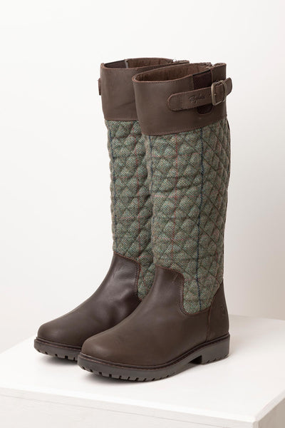 Womens Quilted Tweed Boots UK | Rydale