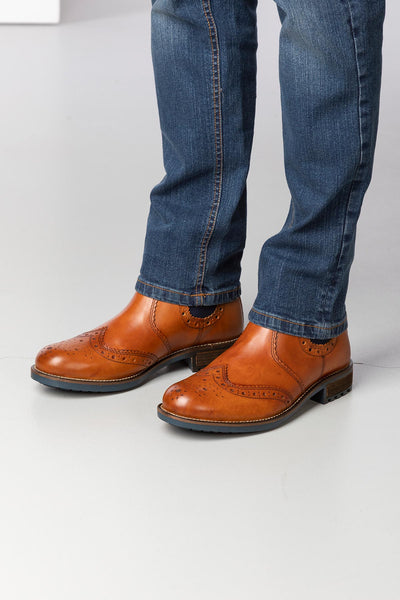 Mens Brogue Dealer Boots UK | Leather 