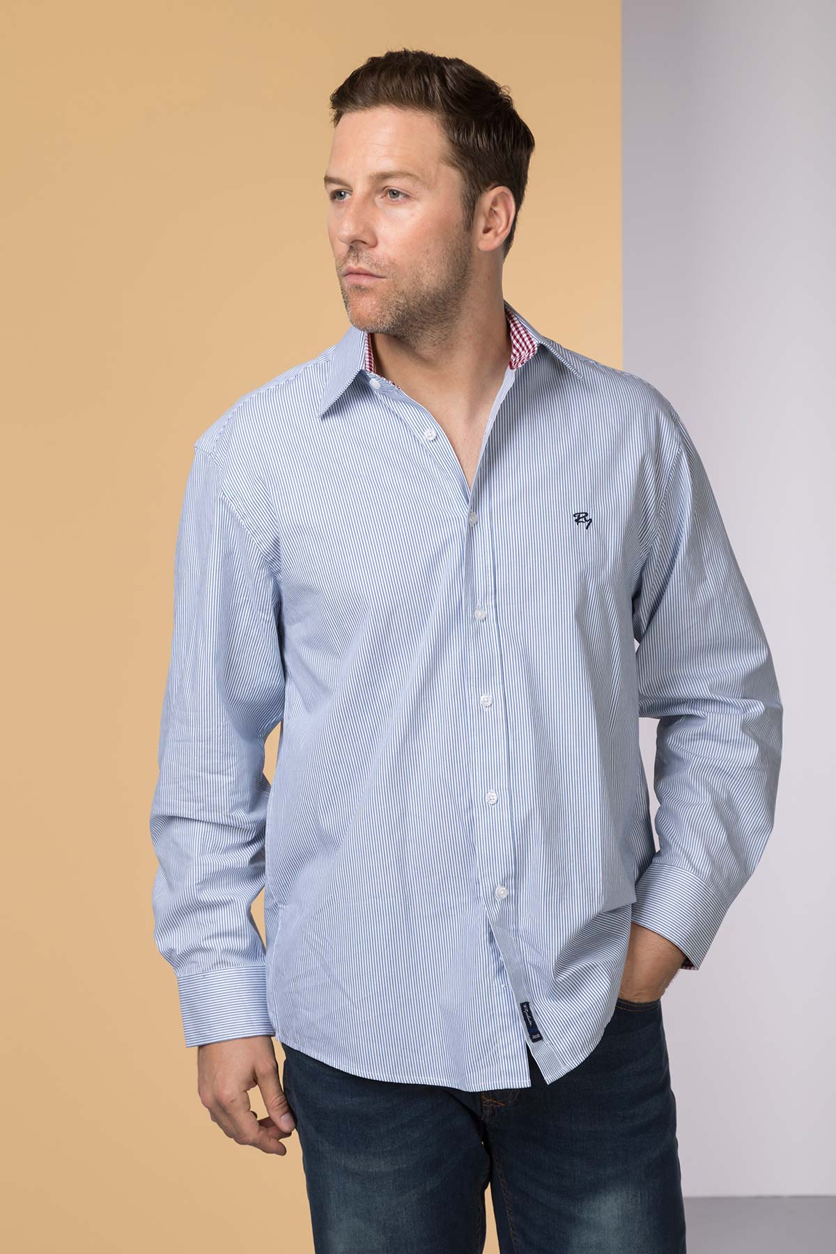 Mens Oxford Cotton Shirts UK | Mens Cotton Dress Shirts | Rydale