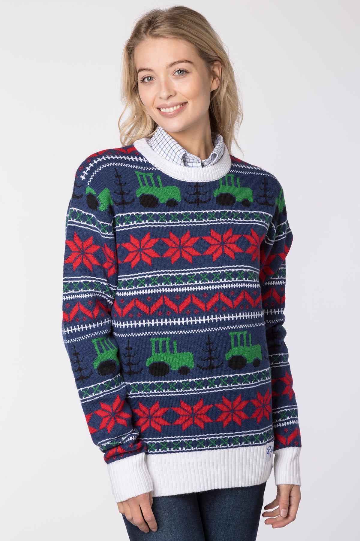 Ladies Relaxed Fit Christmas Jumper | Rydale UK