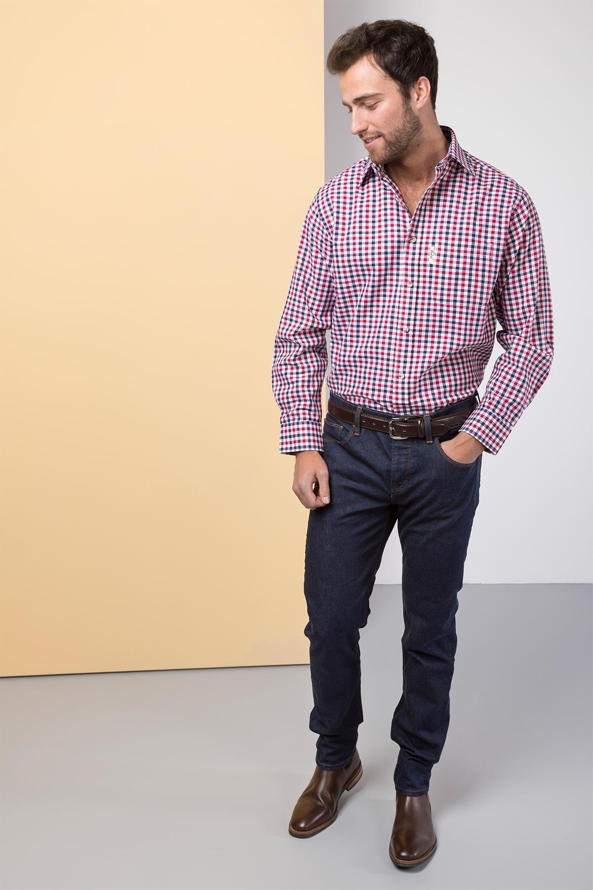 Mens Checked Shirts UK | Check Button Down Shirts | Rydale