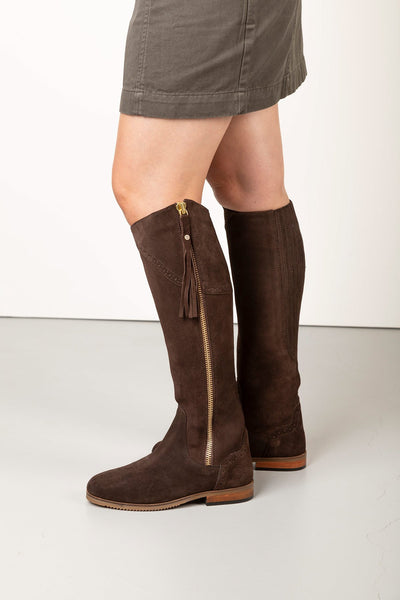 suede riding boots