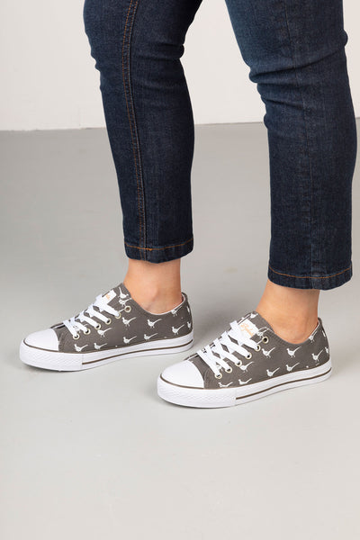 canvas trainers ladies