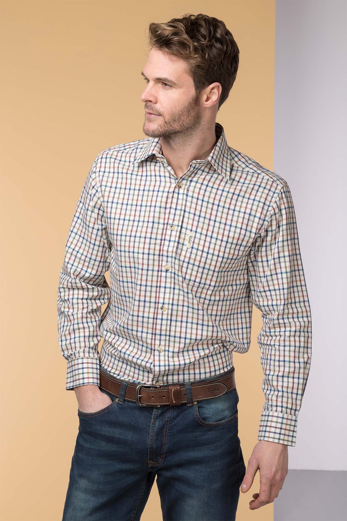 Mens Harvest Time Cotton Country Check Shirts UK | Rydale