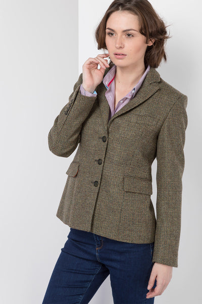 Womens Tweed Fitted Blazer UK | Ladies Short Tweed Jacket | Rydale