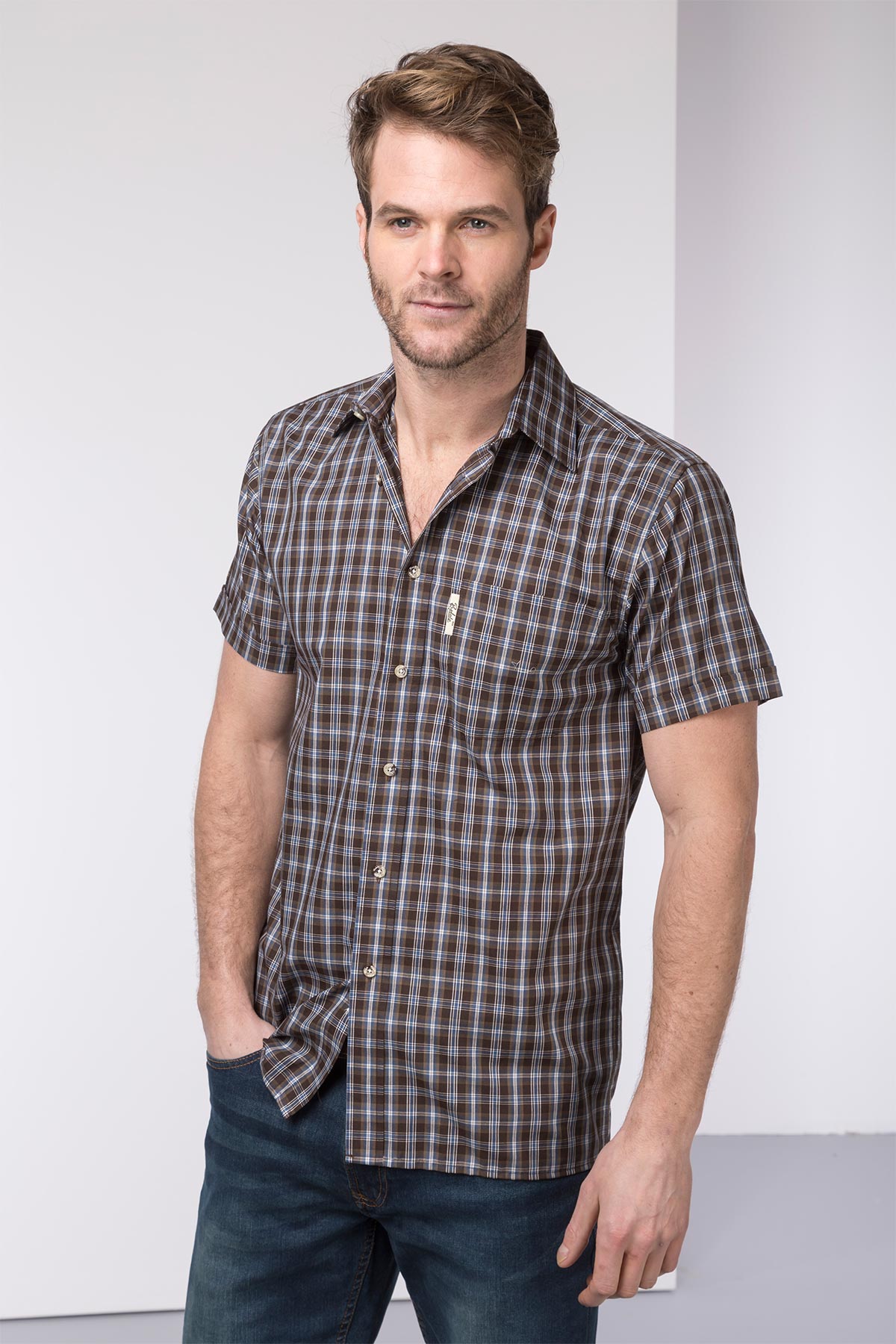 Mens Short Sleeved Shirts UK | Mens Check Shirts | Rydale