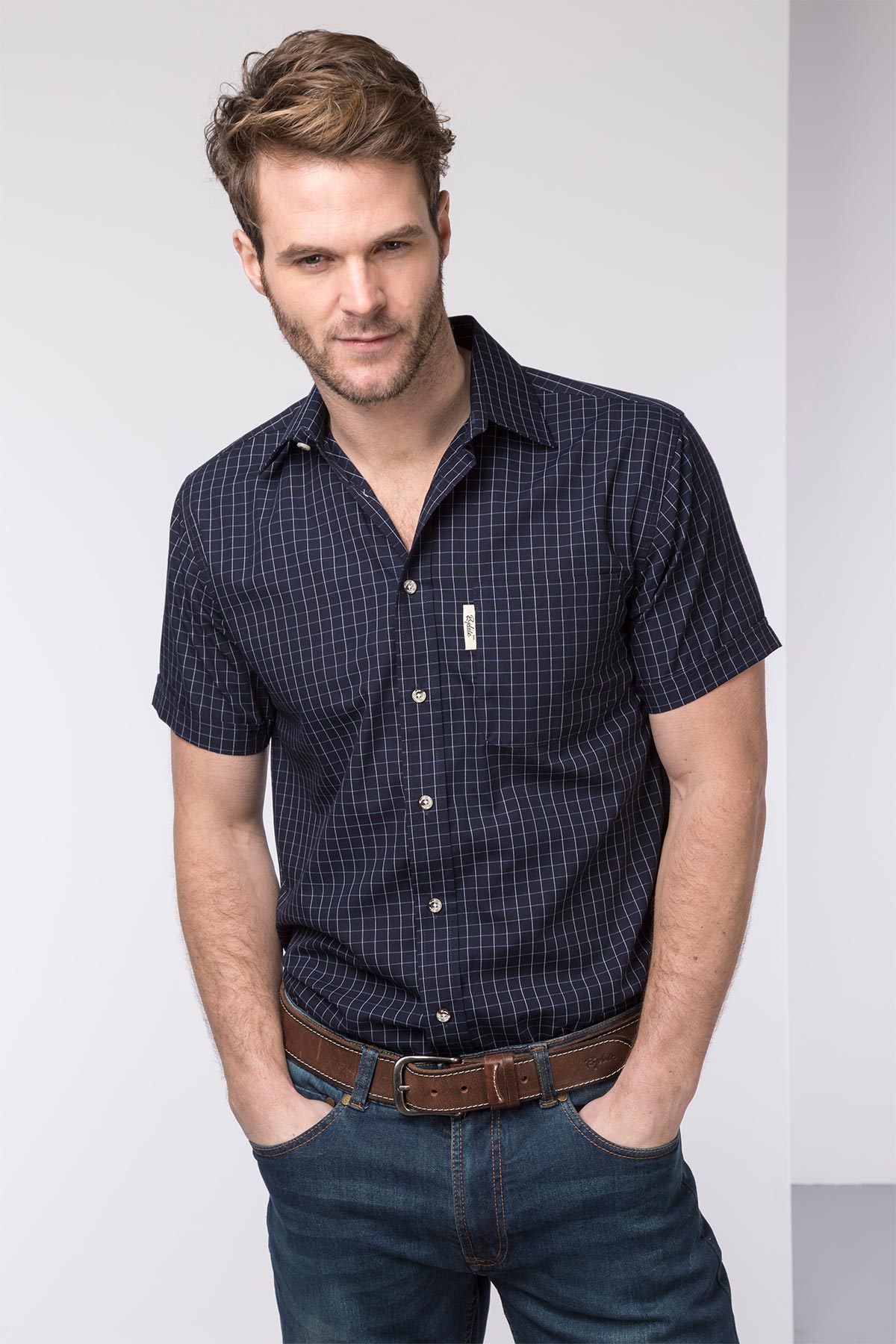 Mens Short Sleeved Check Shirts UK | Checked Shirts | Rydale