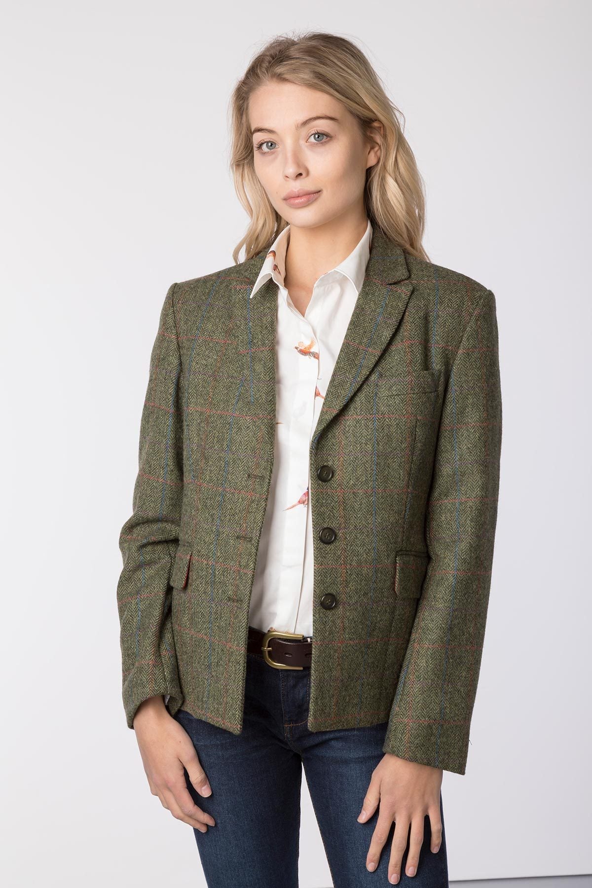 Women's Tweed Fitted Jacket UK | Short Tweed Blazer | Rydale