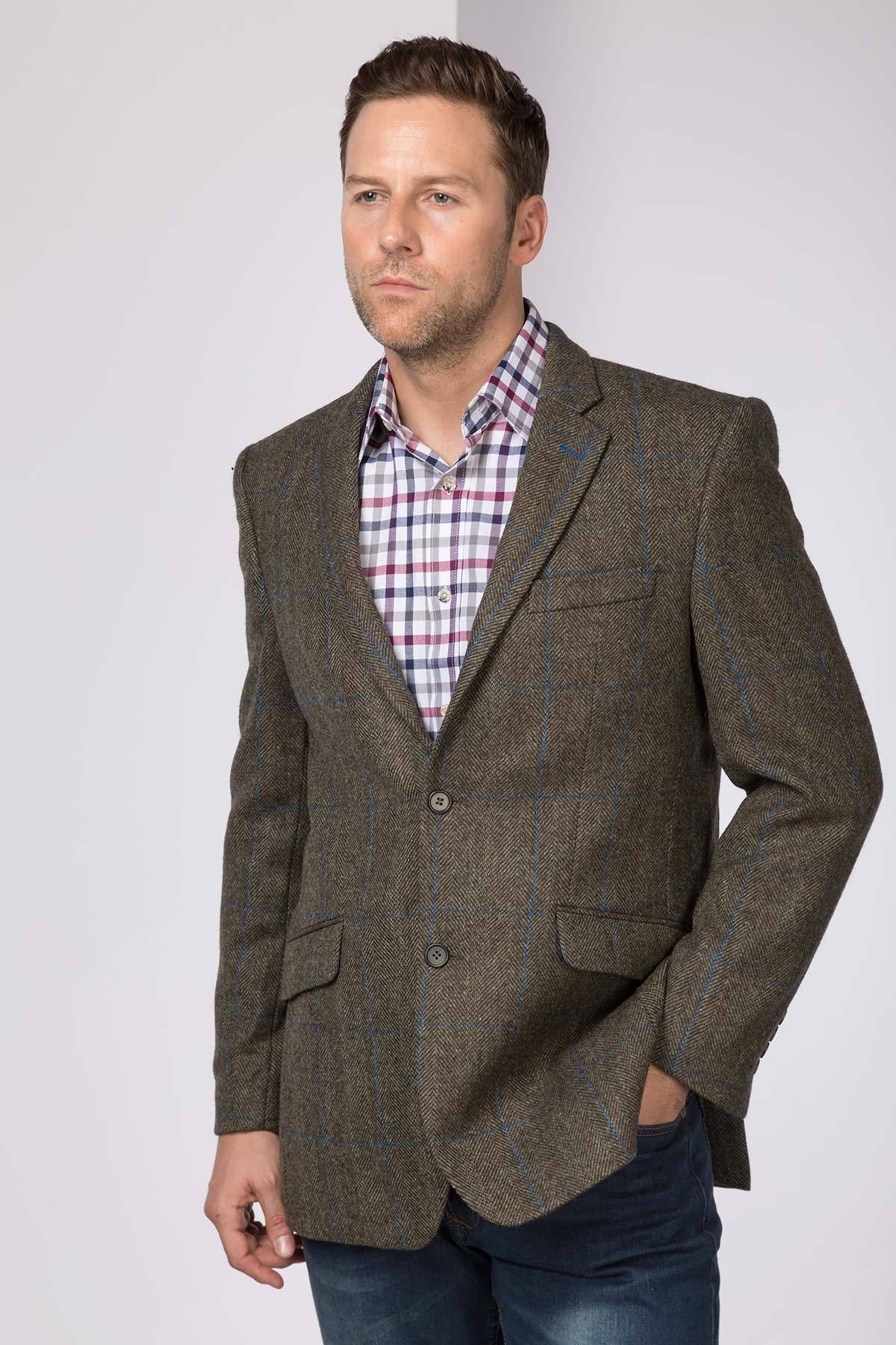 Herre yorkshire tweed blazer | slim fit tweed jakke | rydale