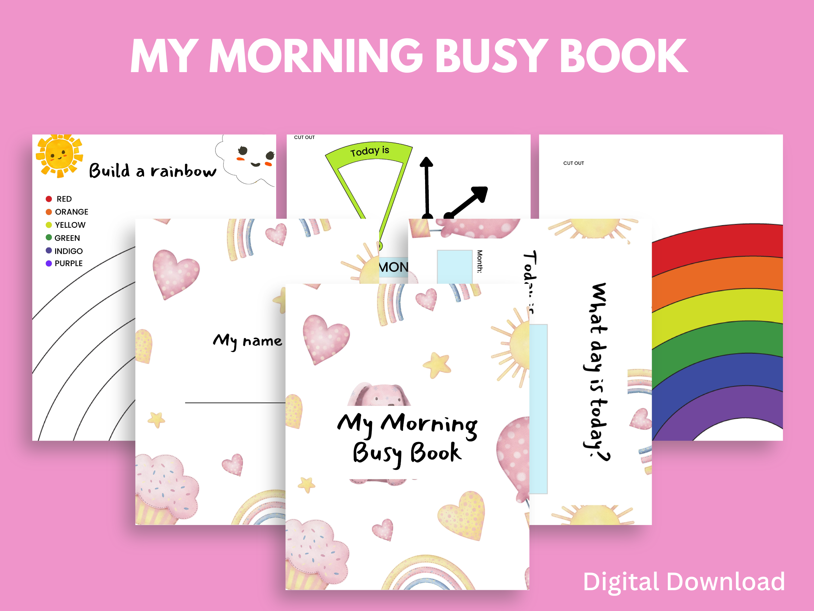 Cupcake Busy Book Printable