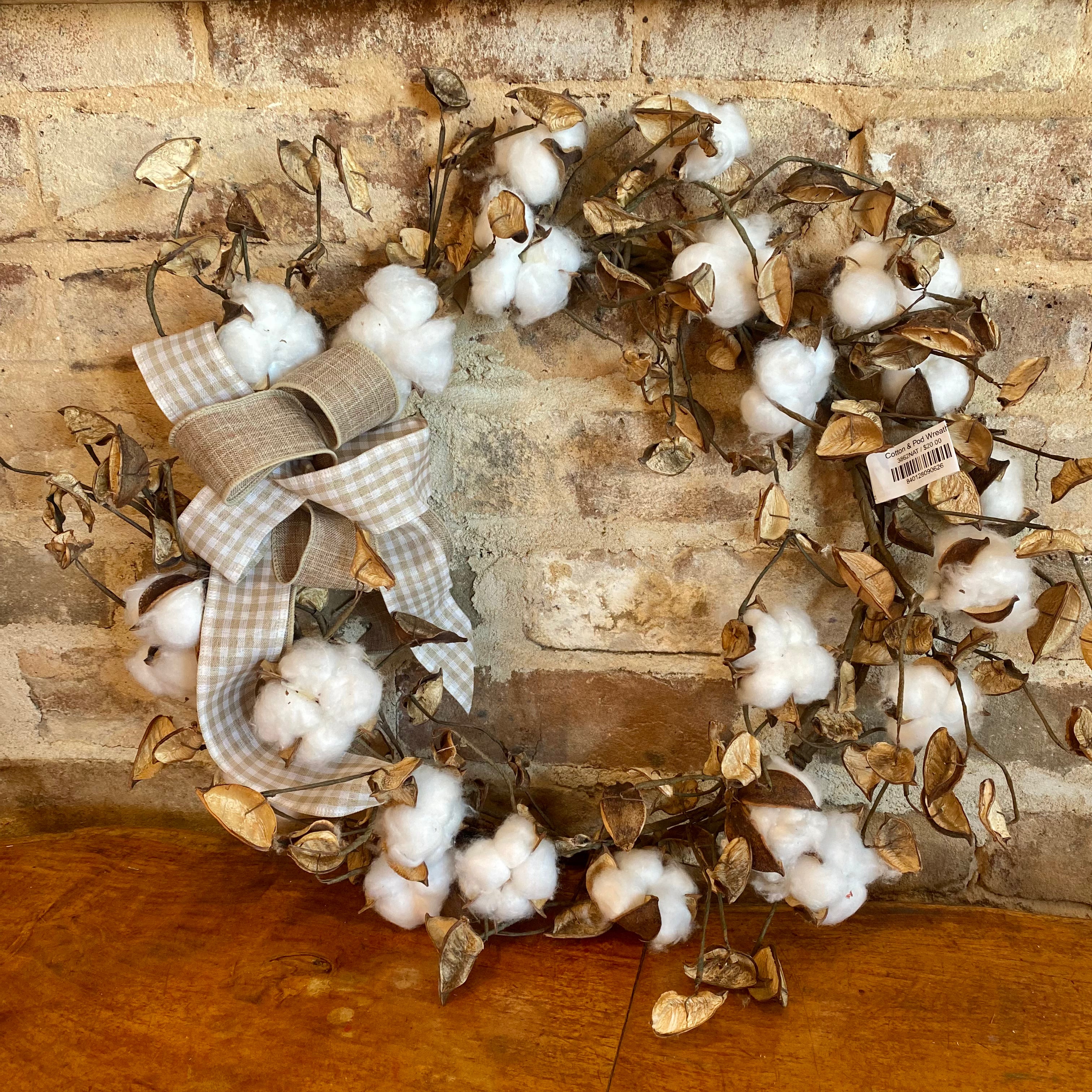 Cotton & Pod Wreath