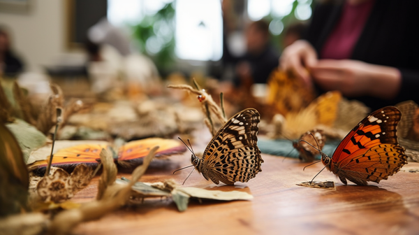  Nature-Inspired Butterfly Taxidermy Workshop in Action