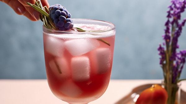 Making a Lavender and Plum Shrub Cocktail 