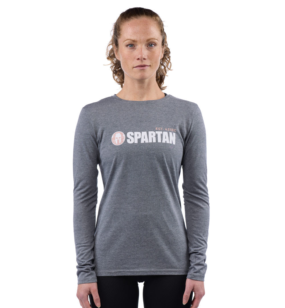 SPARTAN by CRAFT Classic Logo Tri-Blend LS Tee - Women's