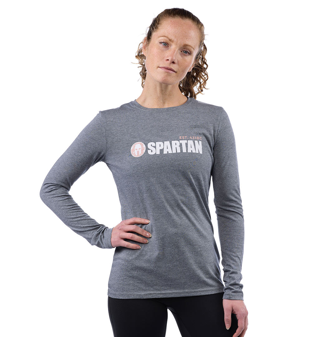 SPARTAN by CRAFT Classic Logo Tri-Blend LS Tee - Women