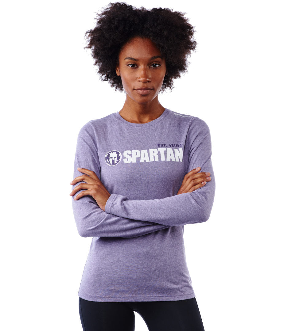 SPARTAN by CRAFT Classic Logo Tri-Blend LS Tee - Women's