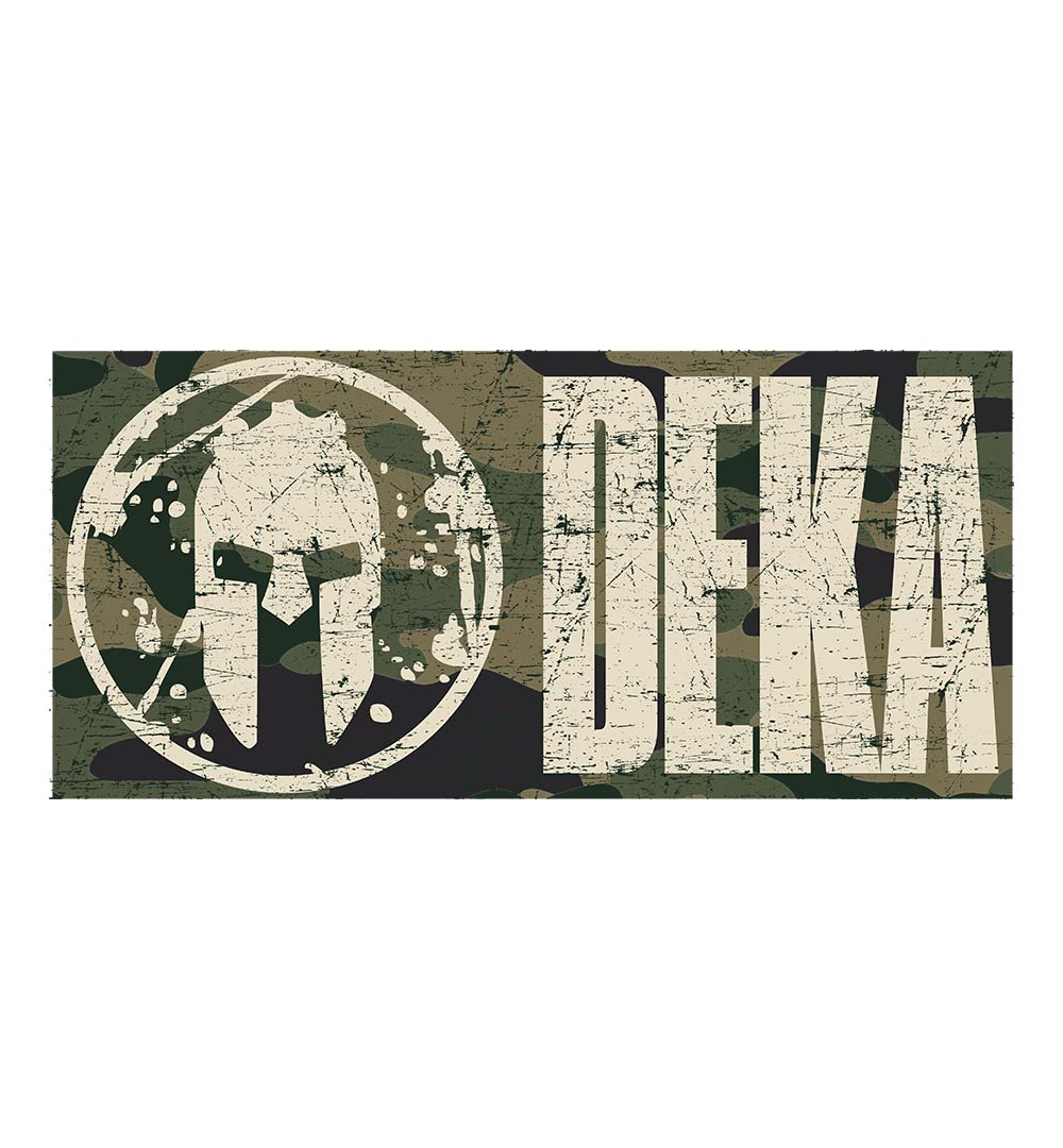 DEKA Distressed Camo Vinyl Sticker