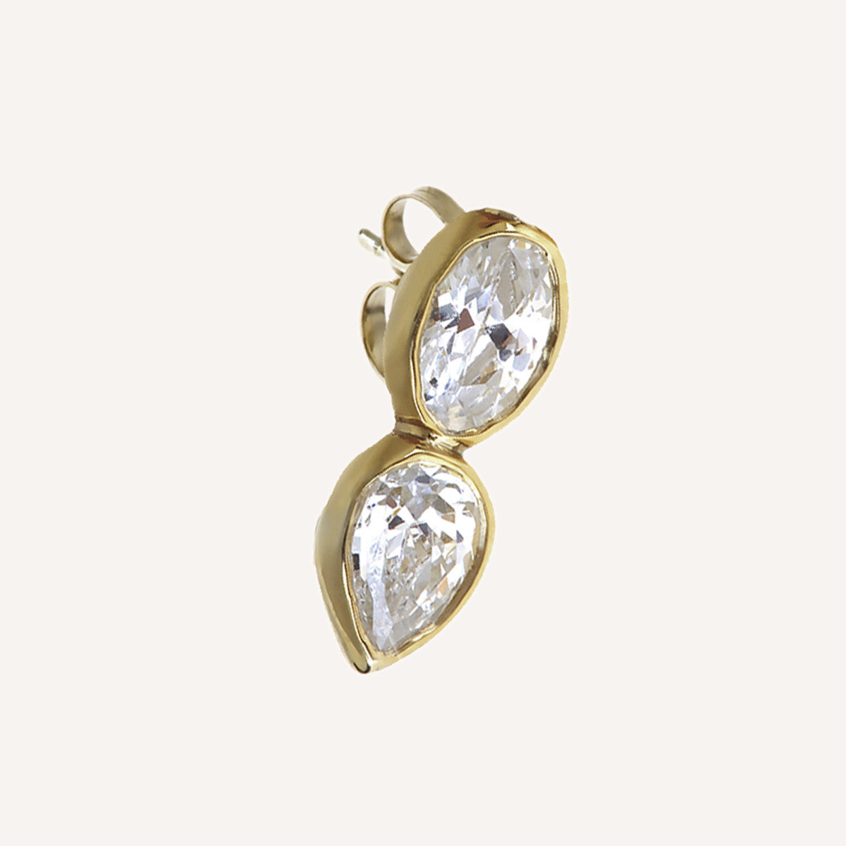 OVAL/PEAR SINGLE STUD