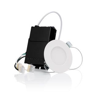 SlimPanel+ 3" Ultra-thin Canless LED Recessed Light - SDL 10W Dimmable 1/2" Thick - Torchstar Lighting