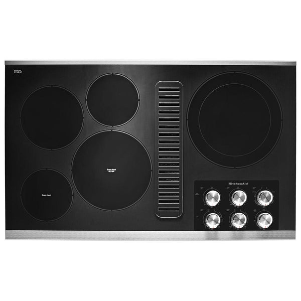 KitchenAid 30-inch Built-in Electric Cooktop with 5 Elements KCES550HB