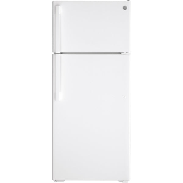 GE 28-inch, 17.5 cu.ft. Top Freezer Refrigerator with Interior Icemake