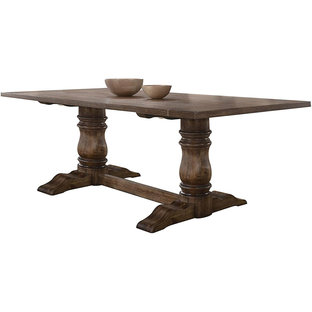 Acme Furniture Leventis Dining Table with Trestle Base 74655