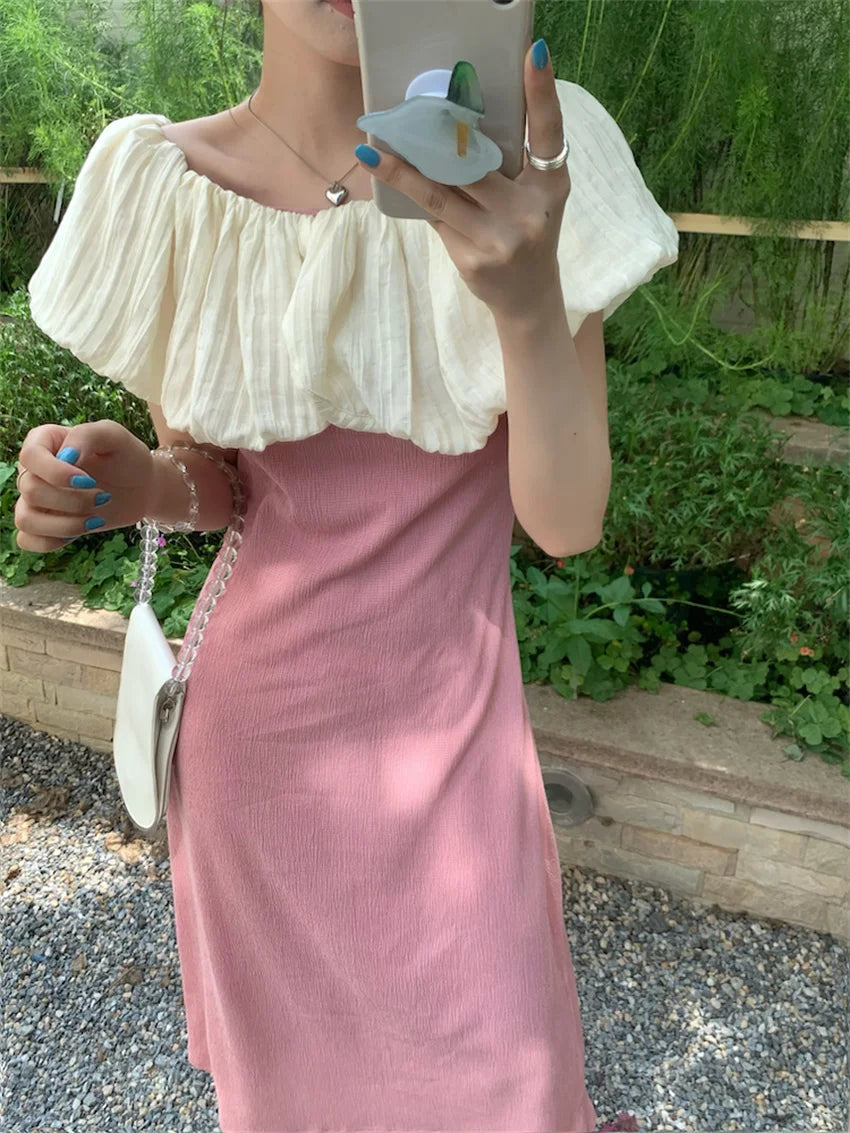 Off-Shoulder Maxi Dress Women's Elegant Slim Fit Summer Style - Image 4