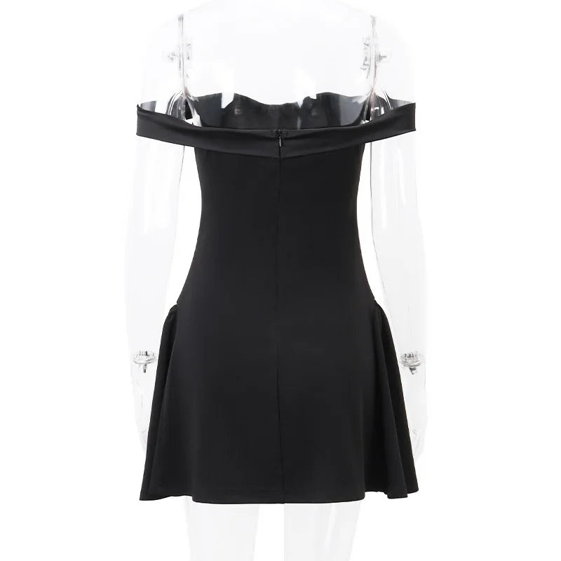 Off-Shoulder A-Line Mini Dress - Image 17