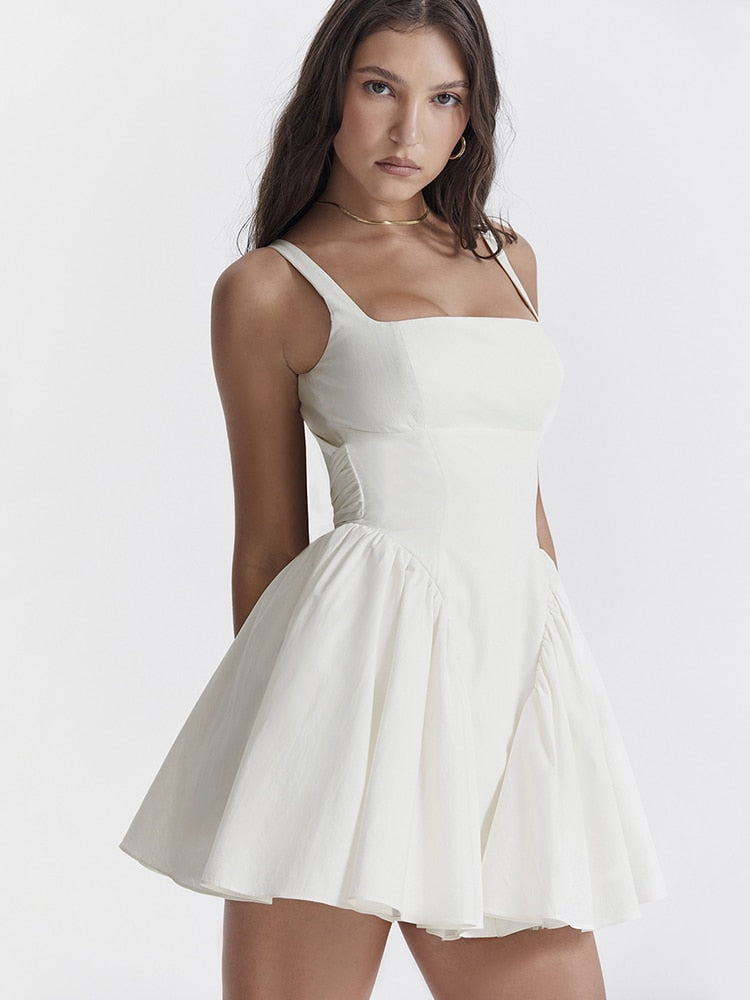 Backless Bow Mini Dress - Image 11
