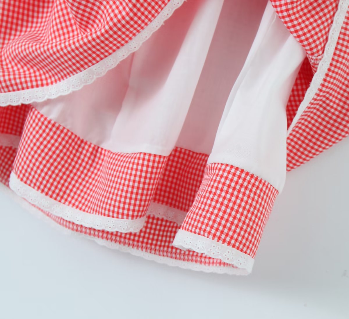 Gingham Strap Bustier Baby Doll Mini Dress - Image 8
