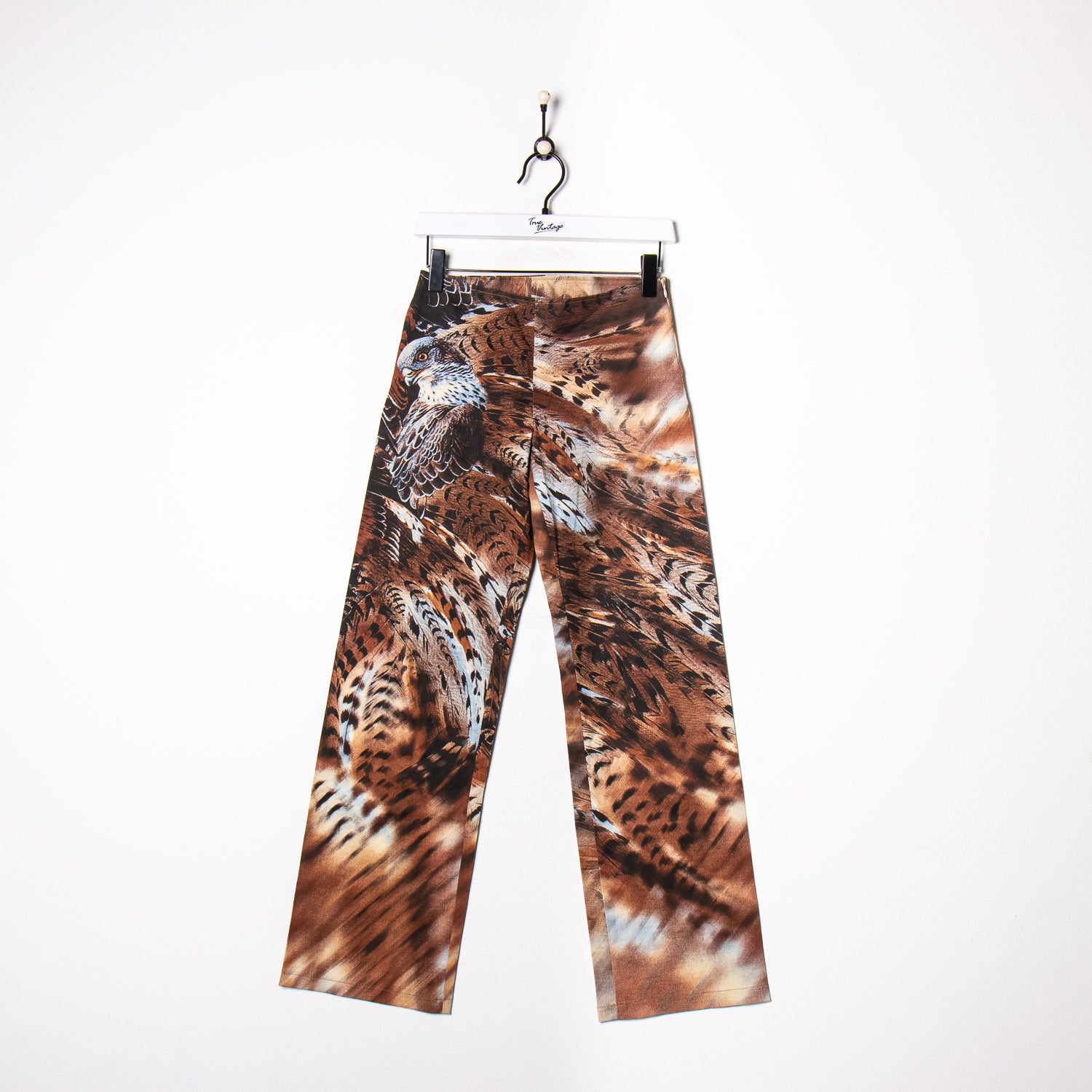 Bird Print Jeans Brown/Black Medium – True Vintage