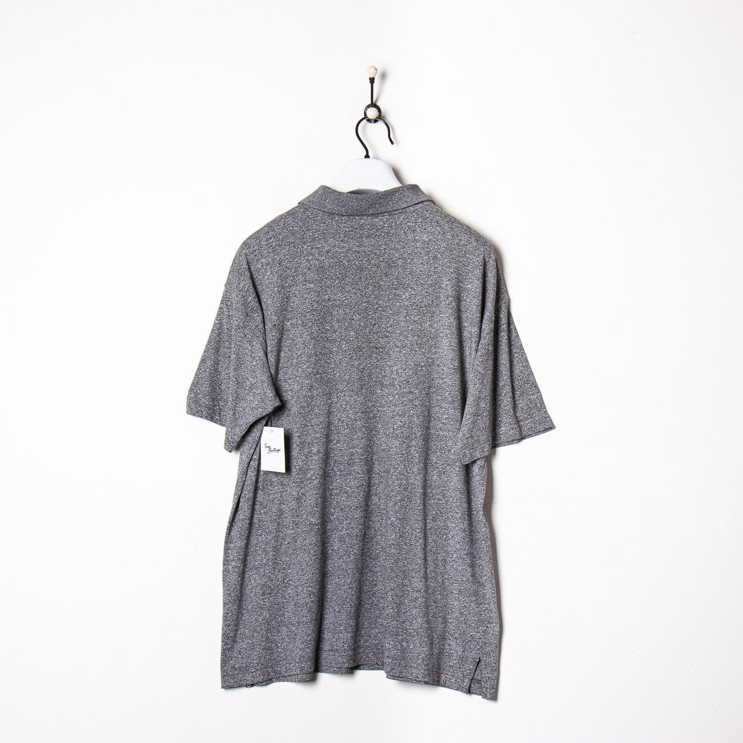 Fila 1/4 Zip Polo Shirt Grey XL