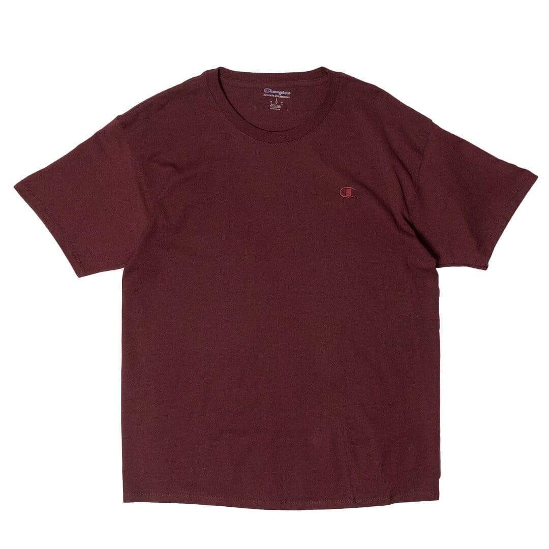 champion t shirt burgundy