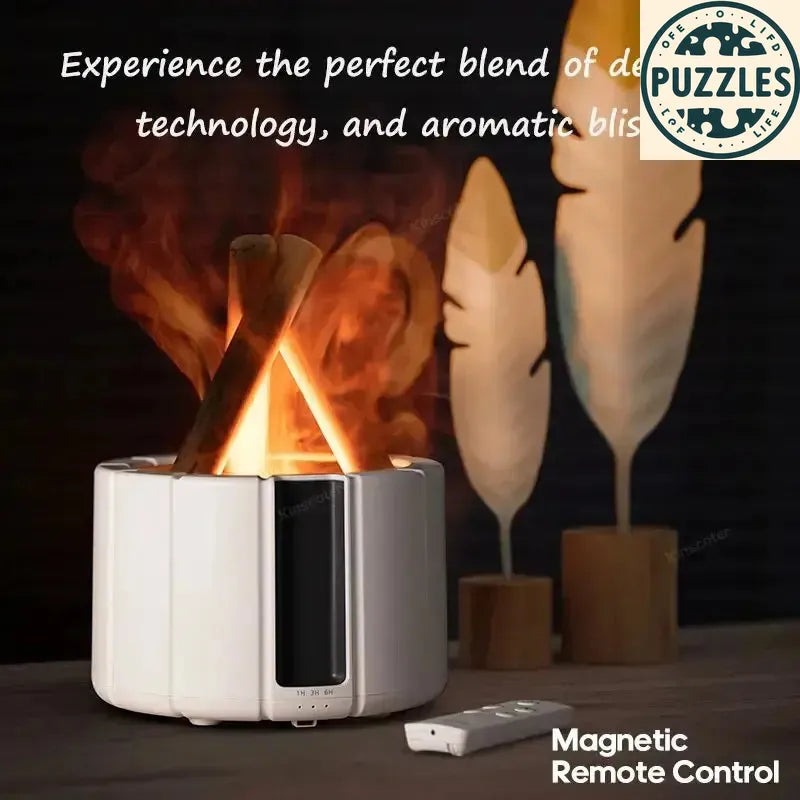 Ultrasonic Air Humidifier & Essential Oil Diffuser – Remote Control 2 - Puzolife - Puzzles of Life