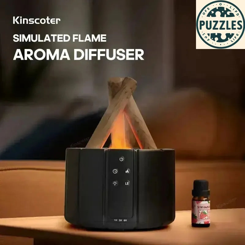 Ultrasonic Air Humidifier & Essential Oil Diffuser – Remote Control 2 - Puzolife - Puzzles of Life
