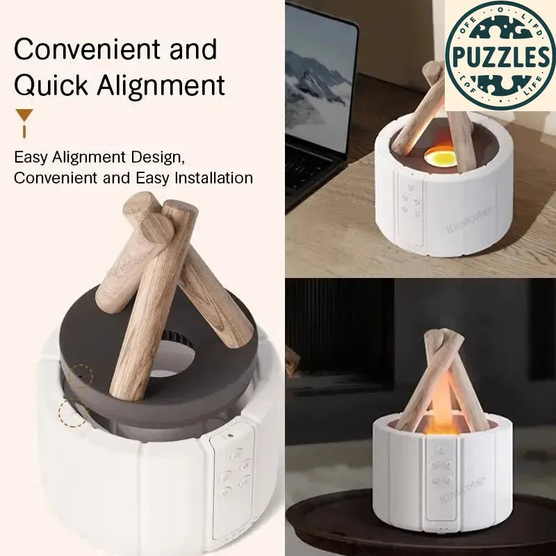 Ultrasonic Air Humidifier & Essential Oil Diffuser – Remote Control 2 - Puzolife - Puzzles of Life