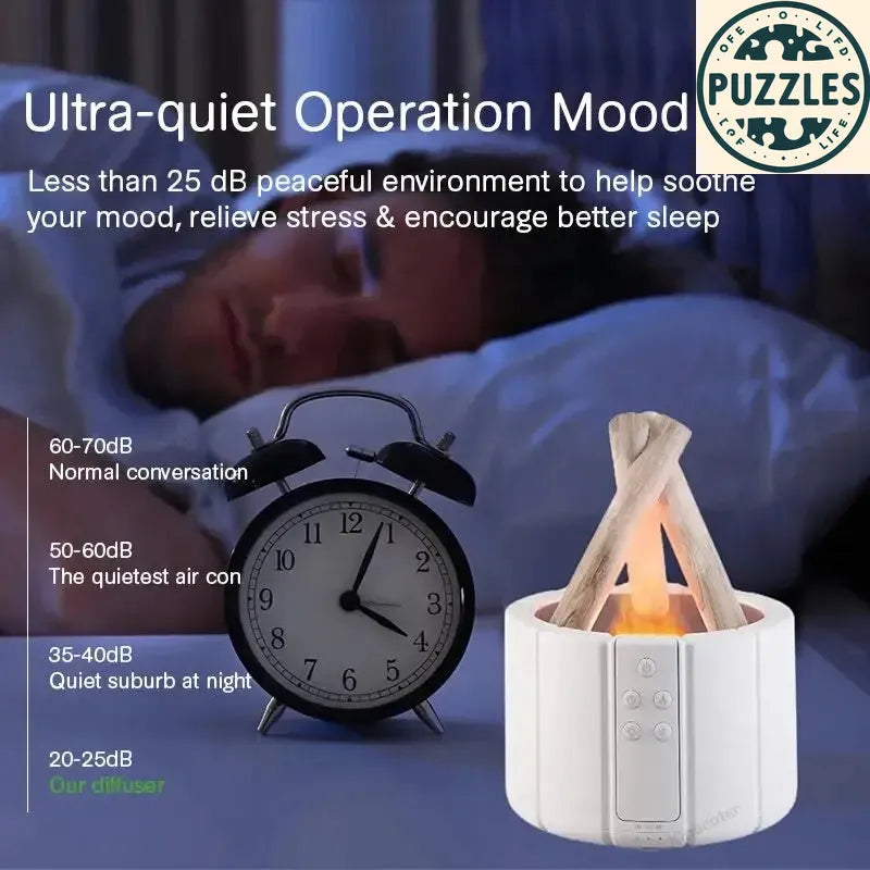 Ultrasonic Air Humidifier & Essential Oil Diffuser – Remote Control 2 - Puzolife - Puzzles of Life