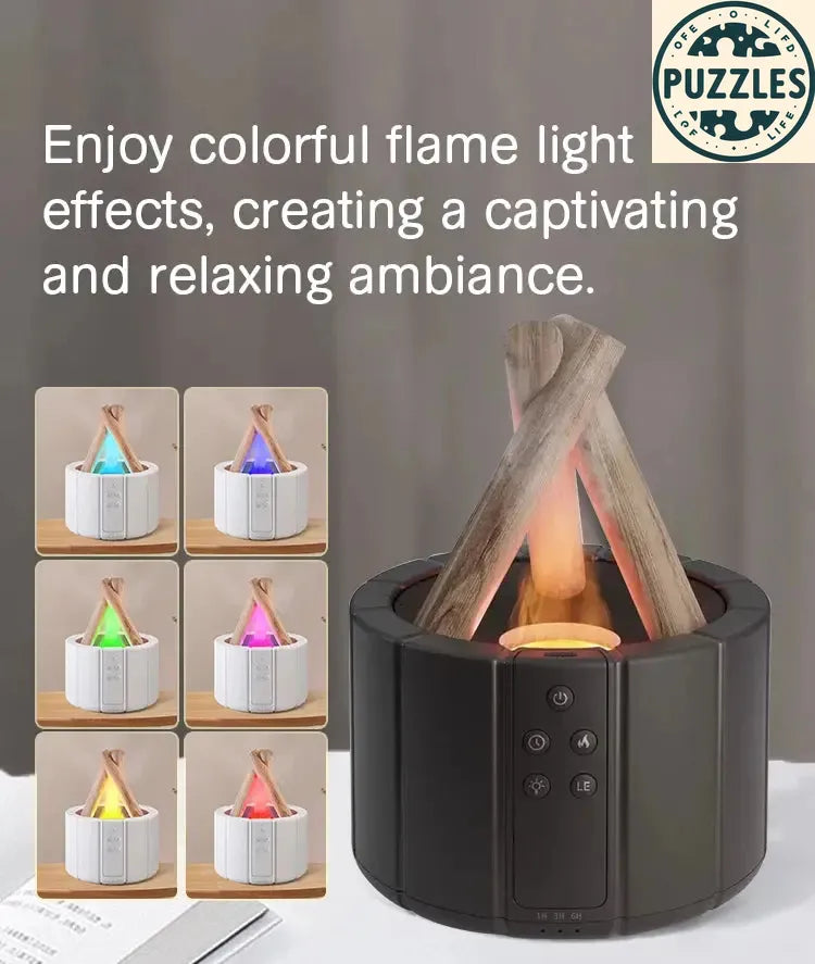 Ultrasonic Air Humidifier & Essential Oil Diffuser – Remote Control 2 - Puzolife - Puzzles of Life