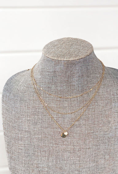 Grab Your Attention Layered Necklace, Groovy's, Gold