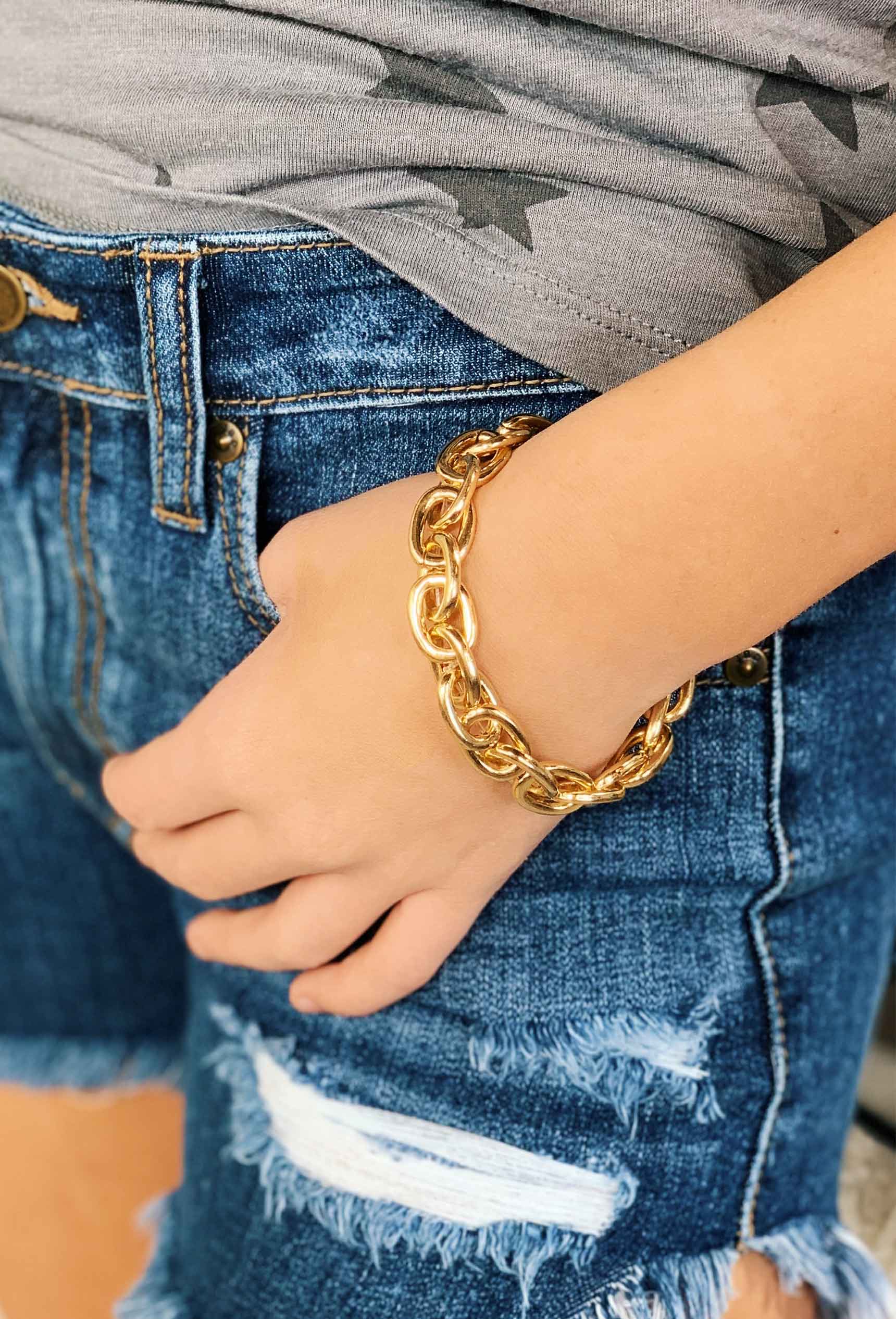 WYM LIDNM ブレスレット　CHUNKY CHAIN BRACELET