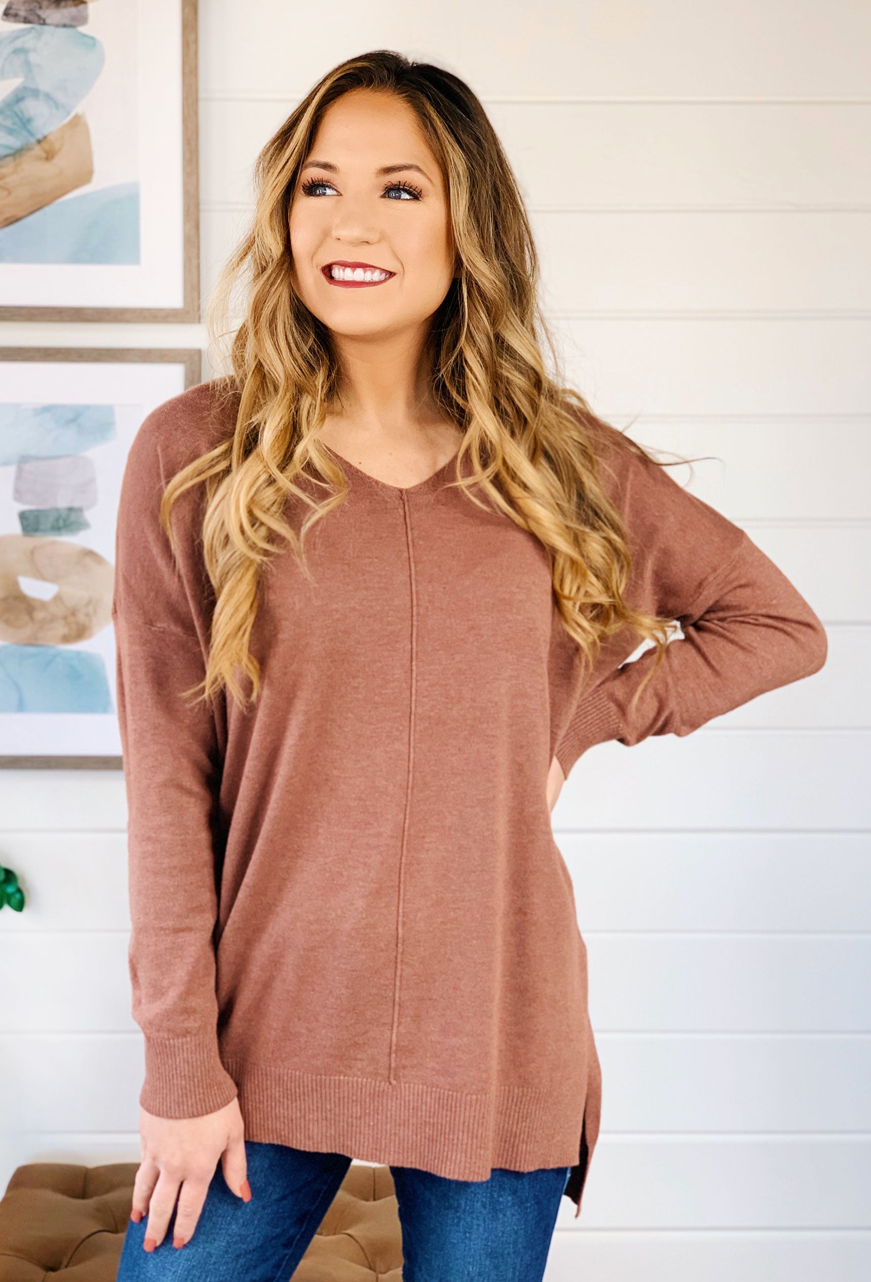 Dreamers Must Have Sweater in Heathered Fig