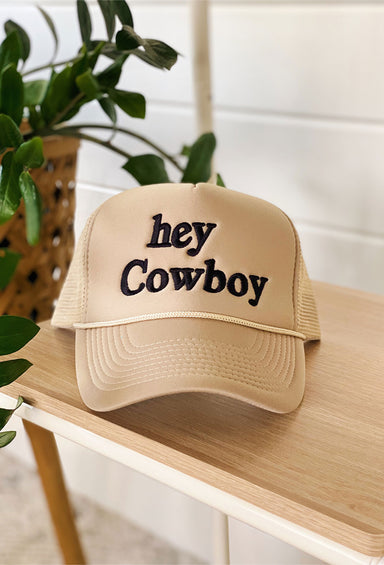 Cool It Cowboy Tan Trucker Hat 