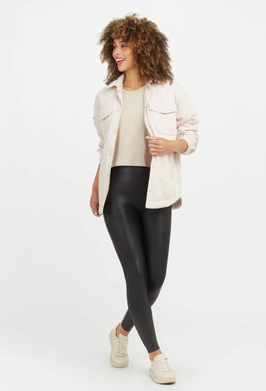 High-Rise Stretch Faux Leather Leggings - Petite | Petite | Reitmans