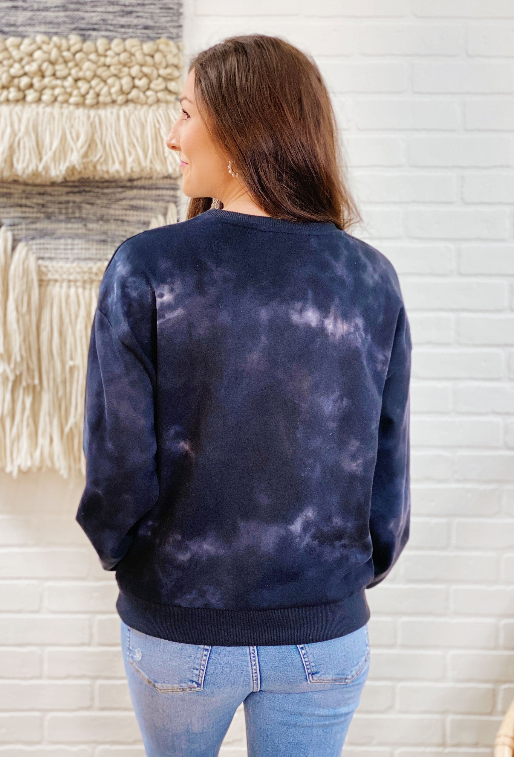 Tie Dye Pearl & Crystal Sweatshirt