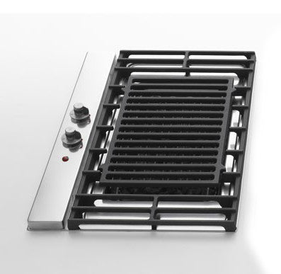Image of Alpes 5641/GE-CL - Grill elettrico in acciaio inox con griglie in ghisa, incasso