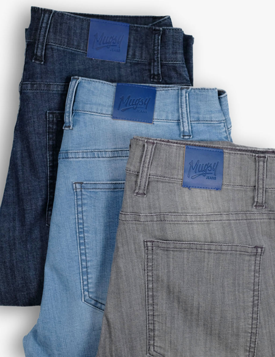 Men's Coolmax Summer Medium Blue Jeans – Mugsy Jeans