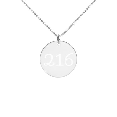 216 Engraved Disc Necklace