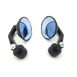 Aftermarket free shipping motorcycle parts Adjustable Round Street Bike Bar End Mirror 7/8" For Honda Kawasaki harley davidson - DJVWellnessandPets