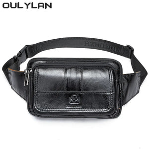 Luxury Brand Genuine leather Waist Bag - DJVWellnessandPets